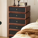 Solid Wood Rotatable Drawers Nightstand End Table - image 7