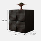 Solid Wood Mid-Century Combination Cabinet Nightstand - image 5