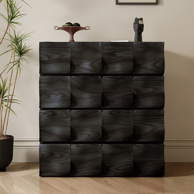 Solid Wood Mid-Century Combination Cabinet Nightstand - image 2