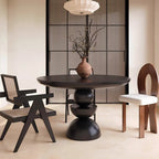 Creative Round Solid Wood Dining Table - W47.24" x D47.24" x H29.92" - image 0