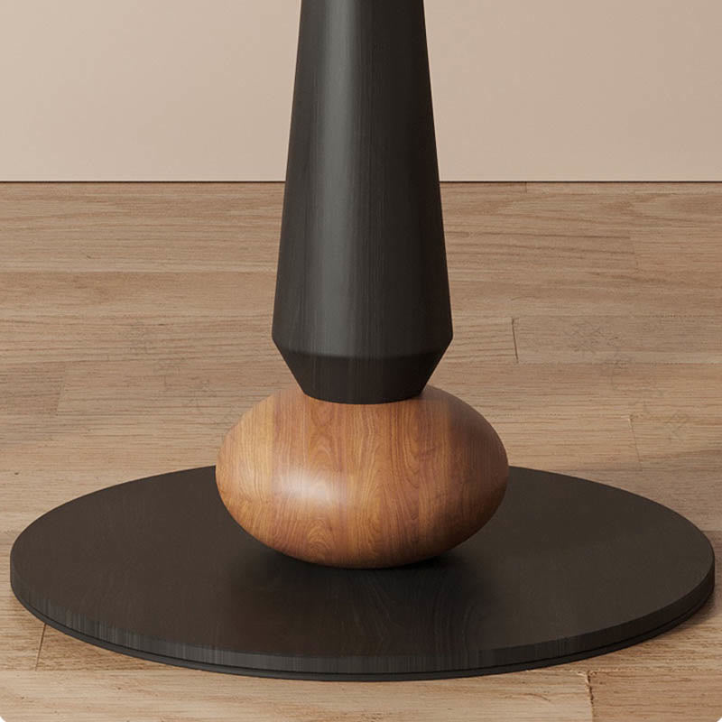 Geometric Base Solid Wood Dining Table