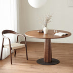 Solid Wood Dining Table With Three-dimensional Column Legs - image 2