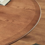 Solid Wood Dining Table With Three-dimensional Column Legs - image 7