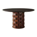 Building Block-shaped Base Stonetop Dining Table - image 1
