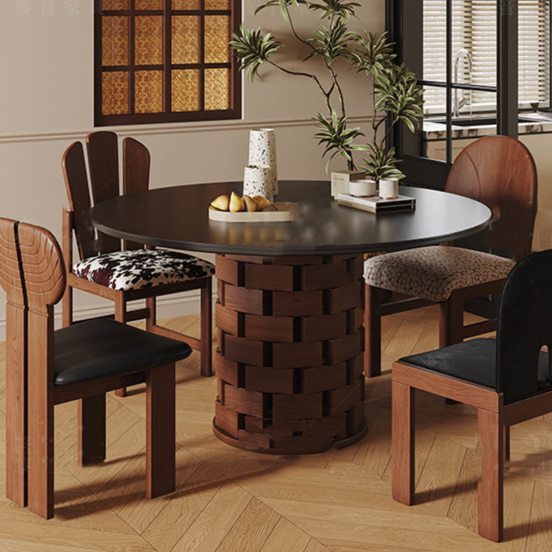 Building Block-shaped Base Stonetop Dining Table - image 3