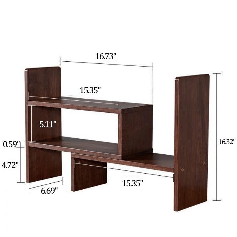 Solid Wood Desktop Storage Rack - B - image 8