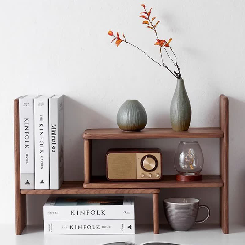 Solid Wood Desktop Storage Rack - image 0