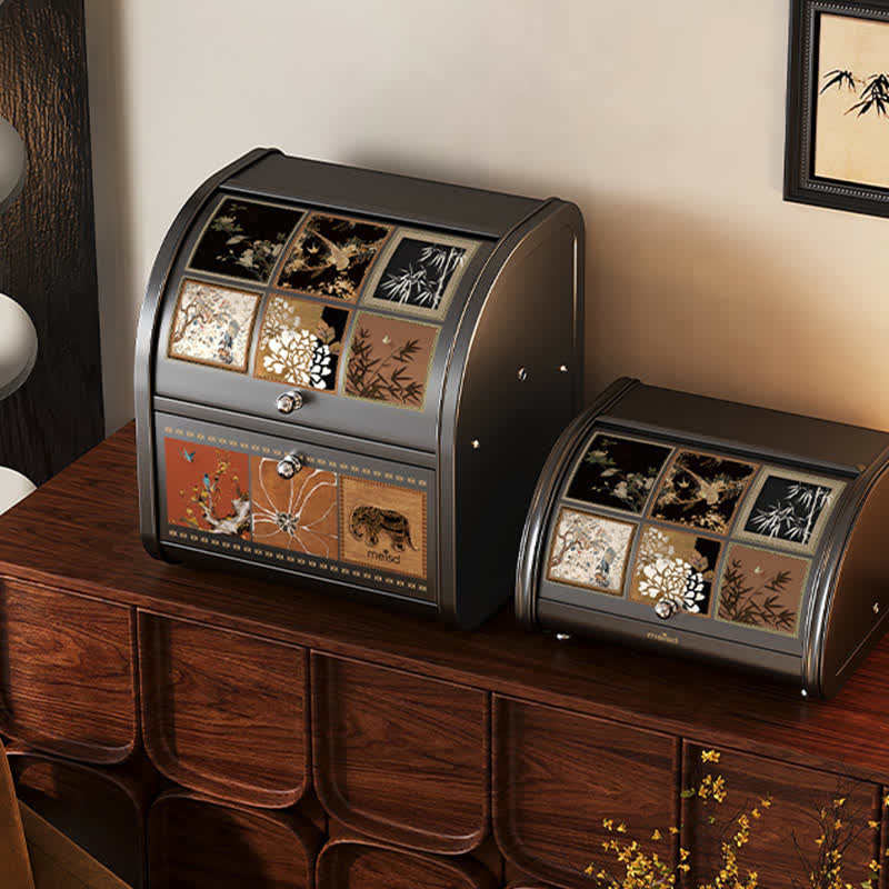 Retro Print Desktop Storage Cabinet - image 0