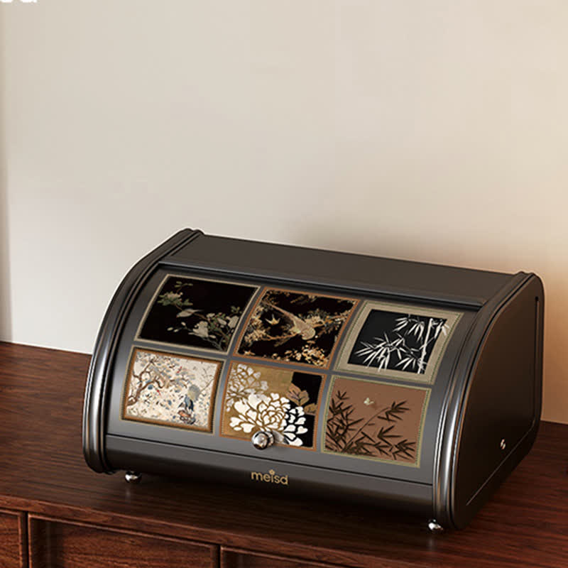 Retro Print Desktop Storage Cabinet - A - 1Layer-L - image 6