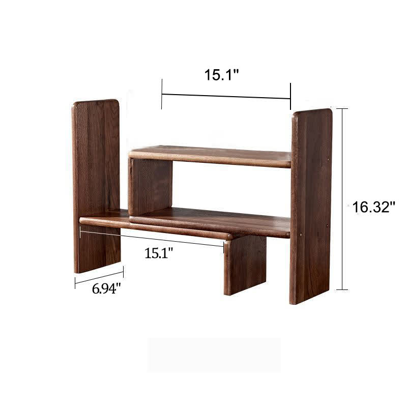 Solid Wood Desktop Storage Rack - F - image 12