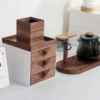 Desktop Solid Wood Drawers Storage Cabinet - image 11
