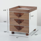 Desktop Solid Wood Drawers Storage Cabinet - image 17