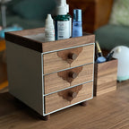 Desktop Solid Wood Drawers Storage Cabinet - image 5