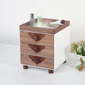Desktop Solid Wood Drawers Storage Cabinet - 3 drawers+ wood leg+tray - image 9
