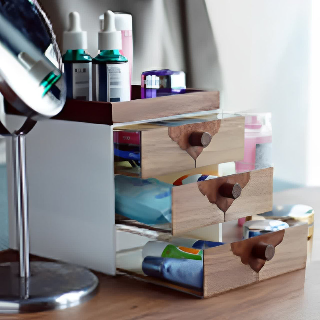 Desktop Solid Wood Drawers Storage Cabinet - image 12