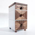 Black Walnut Solid Wood Desktop Drawers Storage Cabinet - image 7