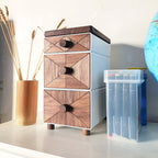 Black Walnut Solid Wood Desktop Drawers Storage Cabinet - image 4