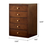 Retro Solid Wood Desktop Drawer Storage Cabinet - image 14