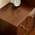 Retro Solid Wood Desktop Drawer Storage Cabinet - image 6