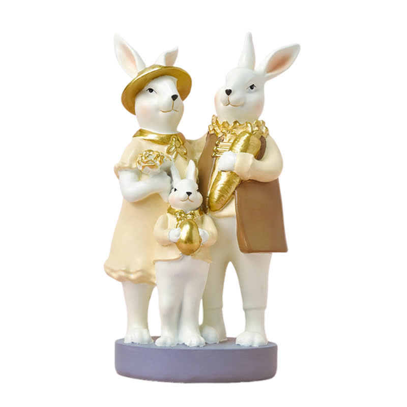 Easter Resin Bunny Candlestick Decorative Ornament - image 1