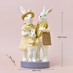 Easter Resin Bunny Candlestick Decorative Ornament - image 10