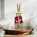 Retro Easter Straw Bunny Ornament - 19.68"L x 10.81"W x 19.68"H - image 0