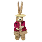 Retro Easter Straw Bunny Ornament - image 1