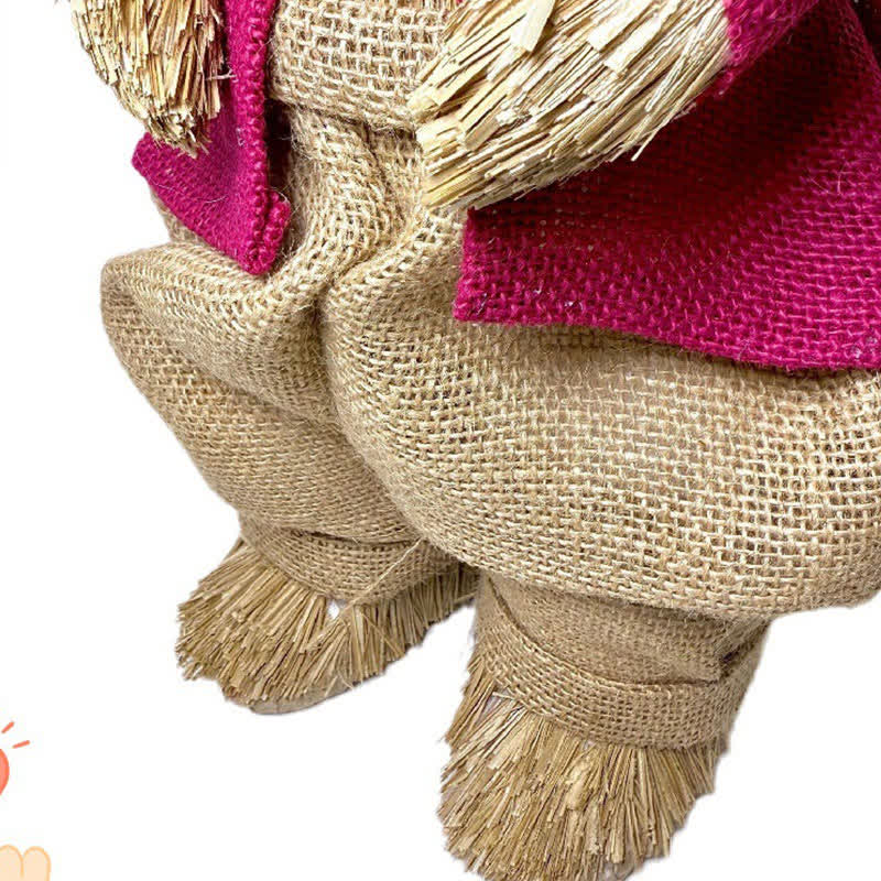Retro Easter Straw Bunny Ornament - image 6