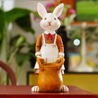 Easter Resin Painted Bunny Decorative Ornament - image 3