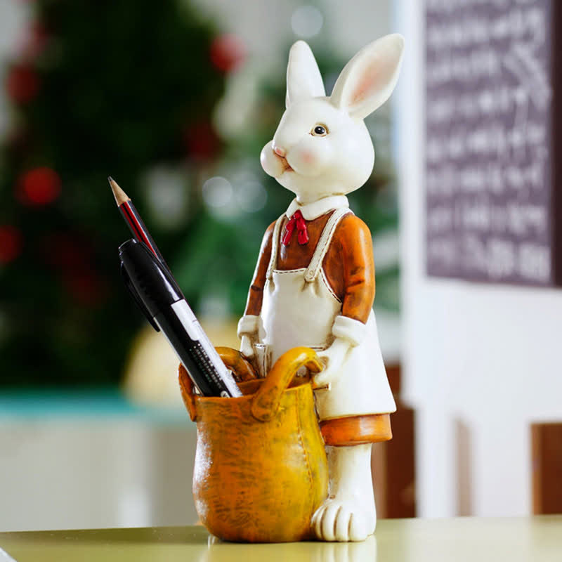 Easter Resin Painted Bunny Decorative Ornament - image 5
