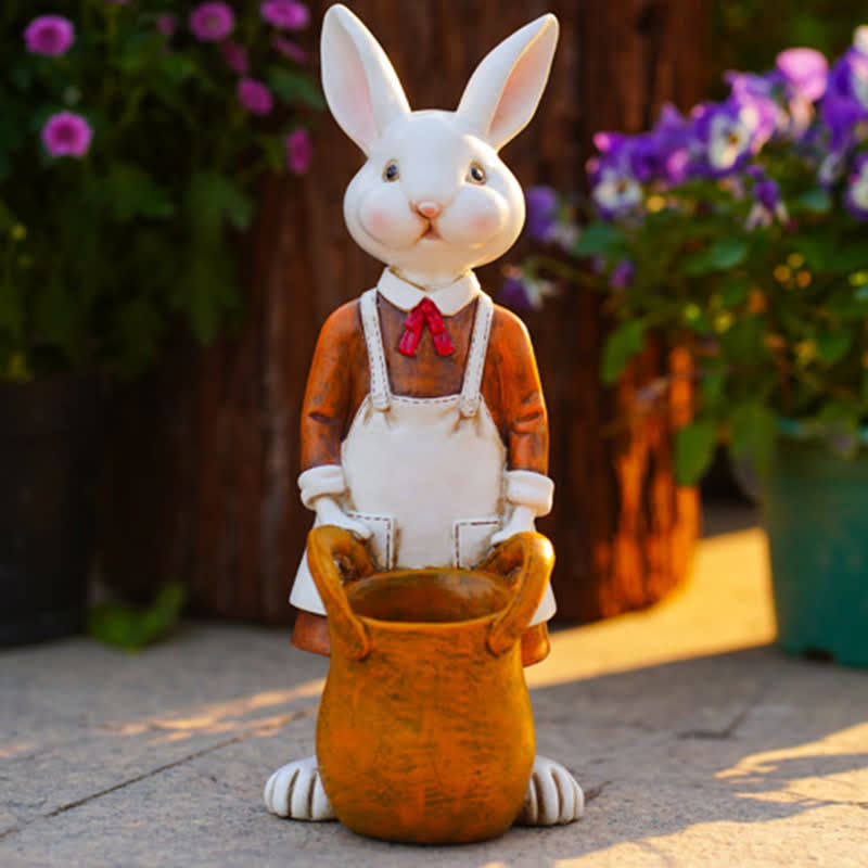 Easter Resin Painted Bunny Decorative Ornament - image 2