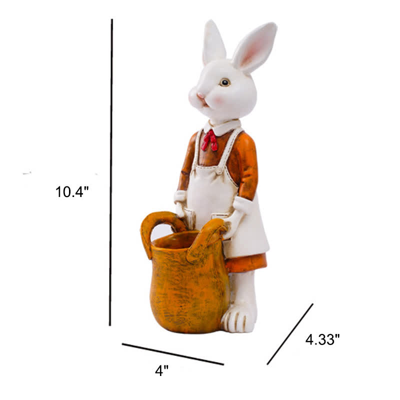 Easter Resin Painted Bunny Decorative Ornament - image 8