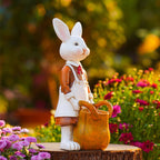 Easter Resin Painted Bunny Decorative Ornament - image 6
