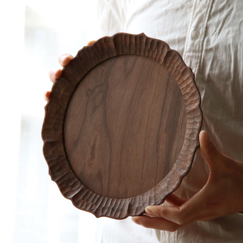 Solid Wood Carved Lace Tray - image 5
