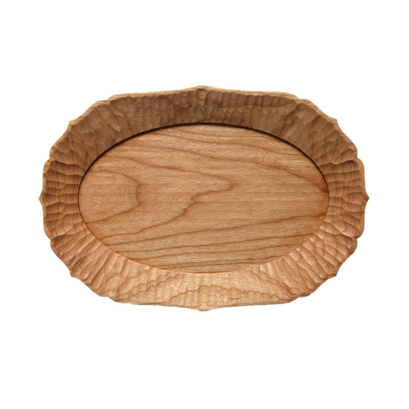 Solid Wood Carved Lace Tray