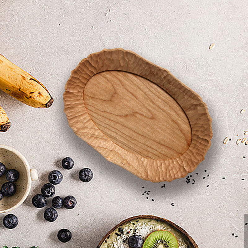 Solid Wood Carved Lace Tray