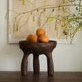 Solid Wood Triangular Bracket Storage Tray - Brown - image 0