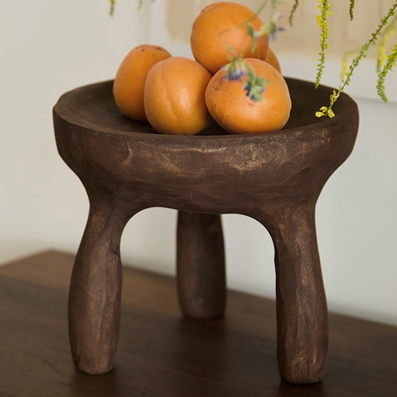 Solid Wood Triangular Bracket Storage Tray