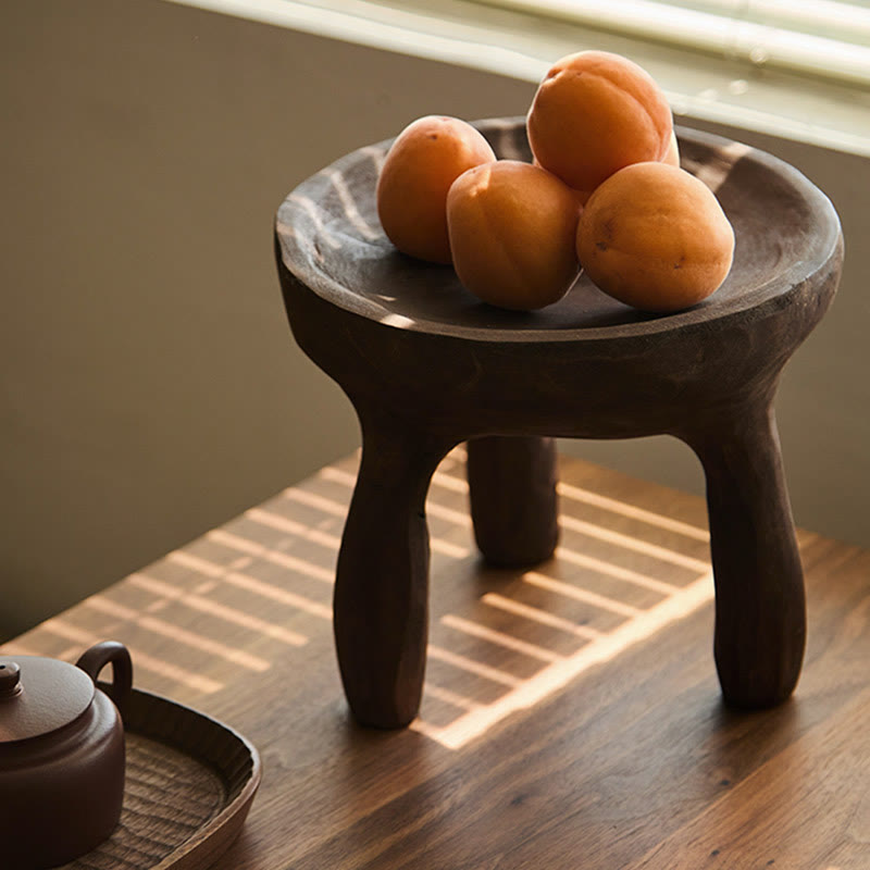 Solid Wood Triangular Bracket Storage Tray - image 2