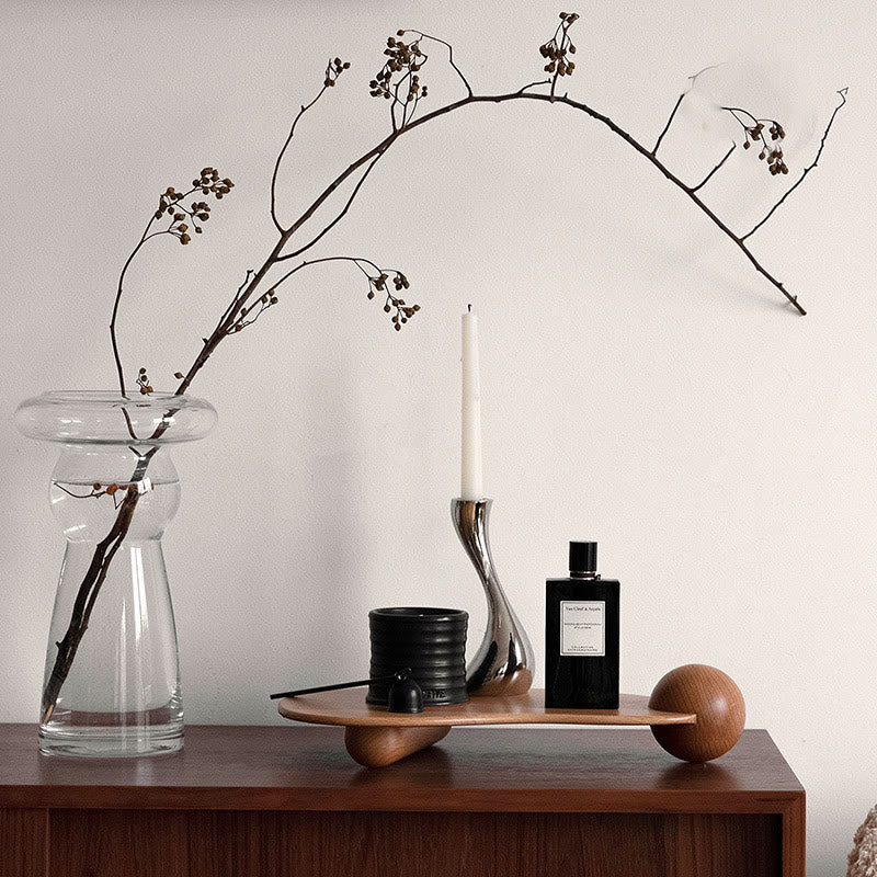 Natural Wood Color Entryway Storage Tray - image 5