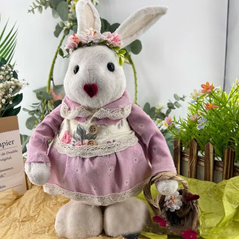 Easter Pink Bunny Couple Decorative Ornaments - image 7