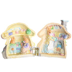 Easter Resin Bunny Mushroom House Ornament - image 1