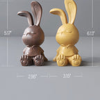 Wooden Carved Rabbit Phone Holder Ornament - image 11