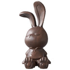 Wooden Carved Rabbit Phone Holder Ornament - image 1