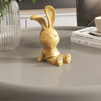 Wooden Carved Rabbit Phone Holder Ornament - image 10