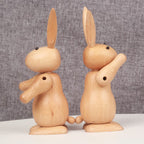 Easter Solid Wood Rabbit Home Decor Ornament - image 5