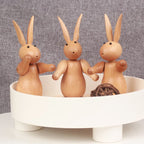 Easter Solid Wood Rabbit Home Decor Ornament - image 2