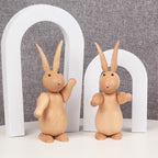 Easter Solid Wood Rabbit Home Decor Ornament - image 7