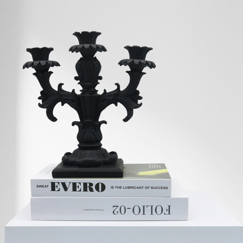 Retro Black Candlestick Ornament - image 2