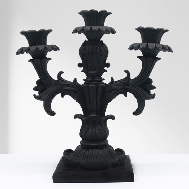 Retro Black Candlestick Ornament - 9.84"L x 4.92"W x 10.23"H - image 0